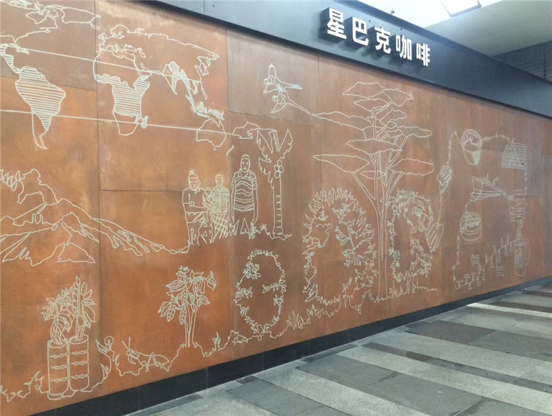 镜湖耐候钢幕墙